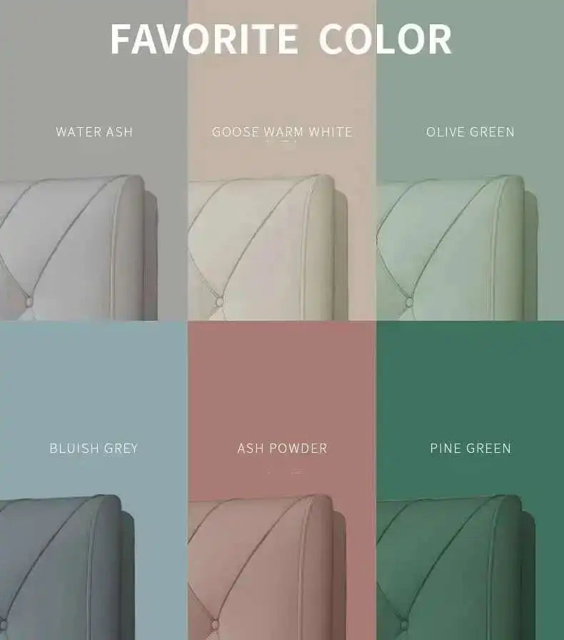Backrest Soft Bag Bed Headboards for Hotel Headboards American Flannel Cloth Skin-Friendly Light Luxury Household Bed Headboards
