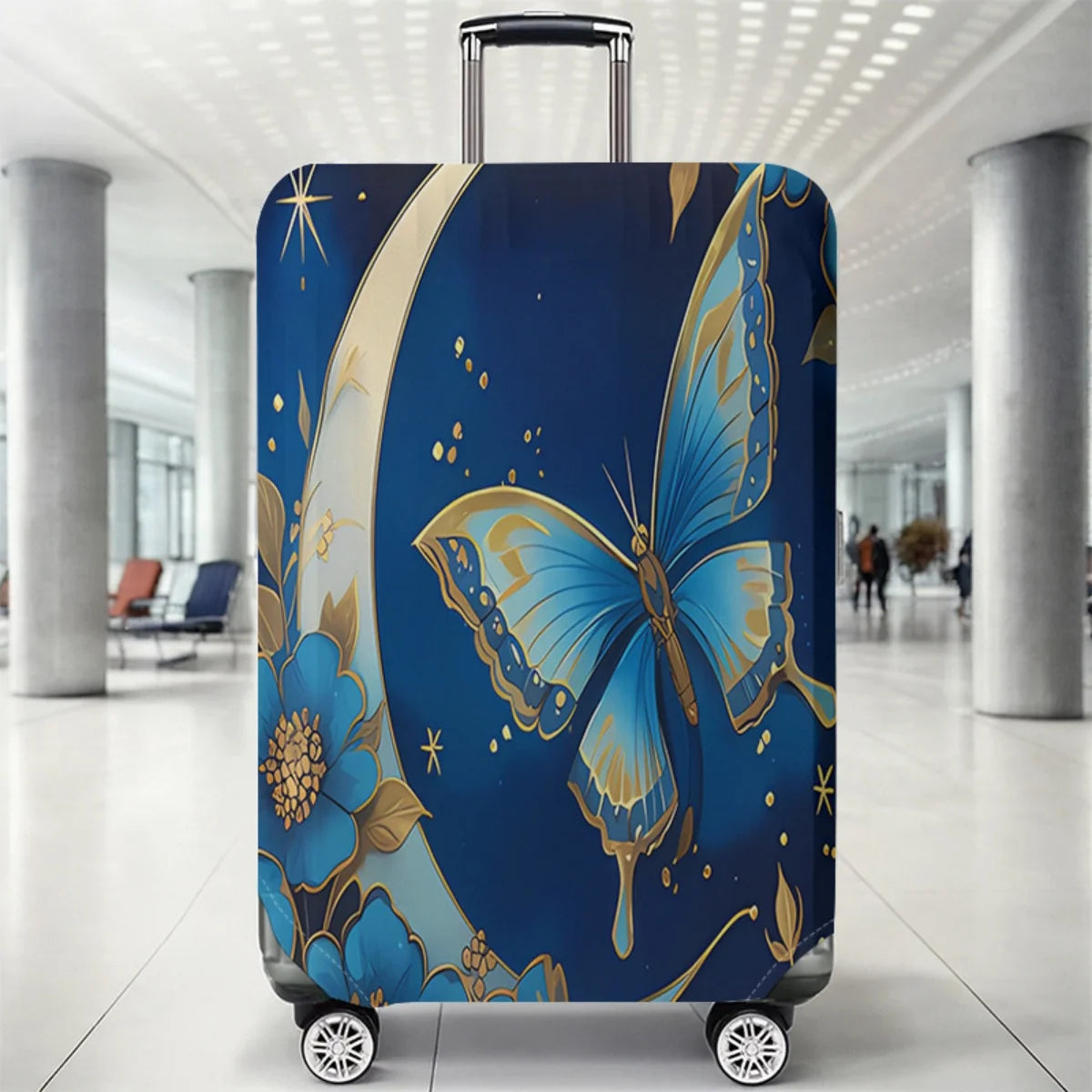 Animal pattern luggage protection cover, set suitable for 18-32 inch luggage cover, suitcase handle cover, travel accessories