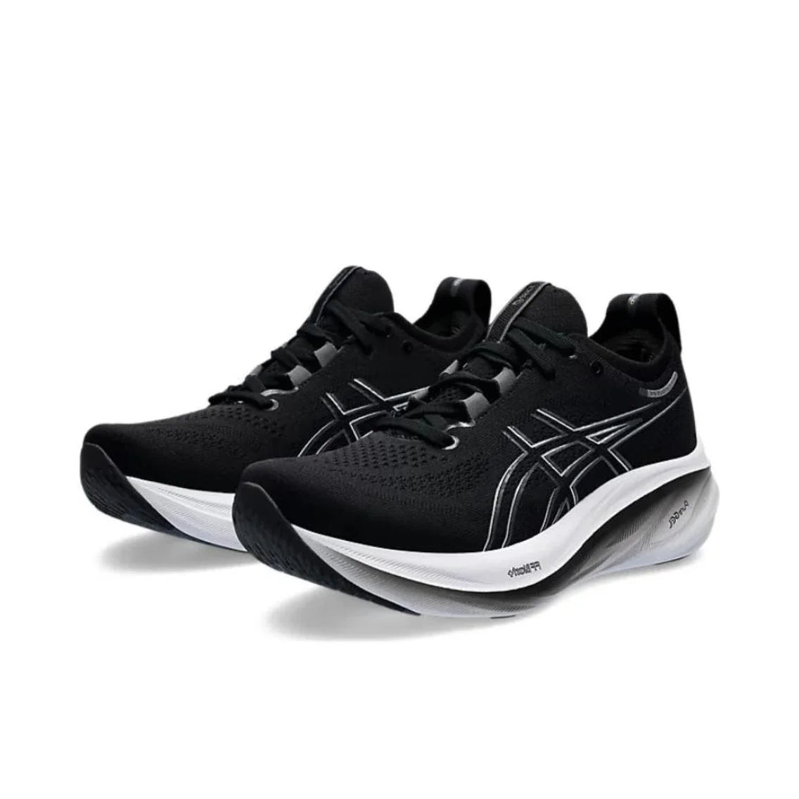 Zapatillas de running originales Asics Nimbus 26 para hombre, de caña baja, con amortiguación, para exteriores, antideslizantes y transpirables.