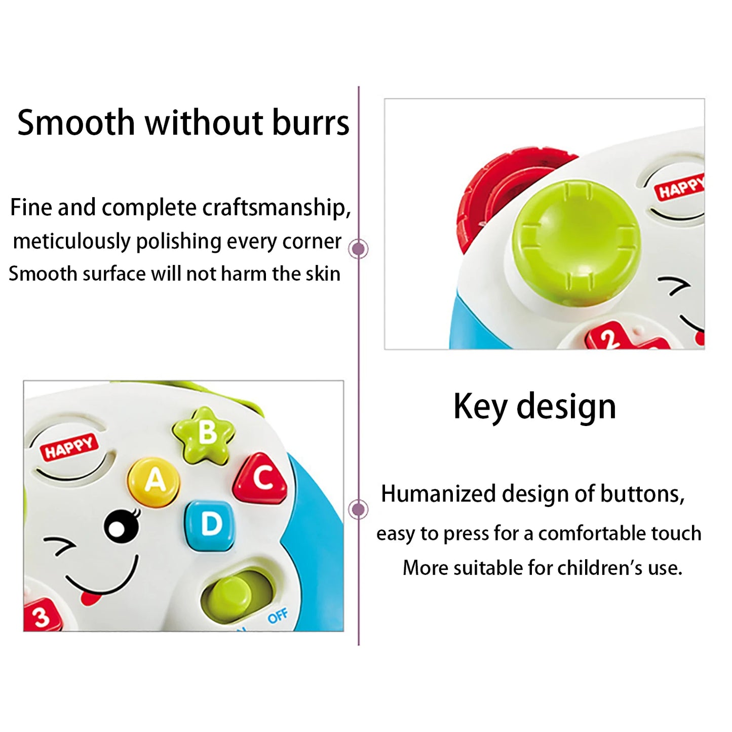 Puzzle early education parent-child interaction children's toys, electric games, music controllers, early education lights
