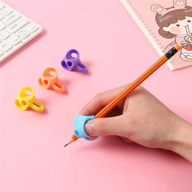 3-100PCS Three Finger Writing Corrector Pencil Holder Children Kid Learning Holding Device Correcting Pen Holder School Supplies