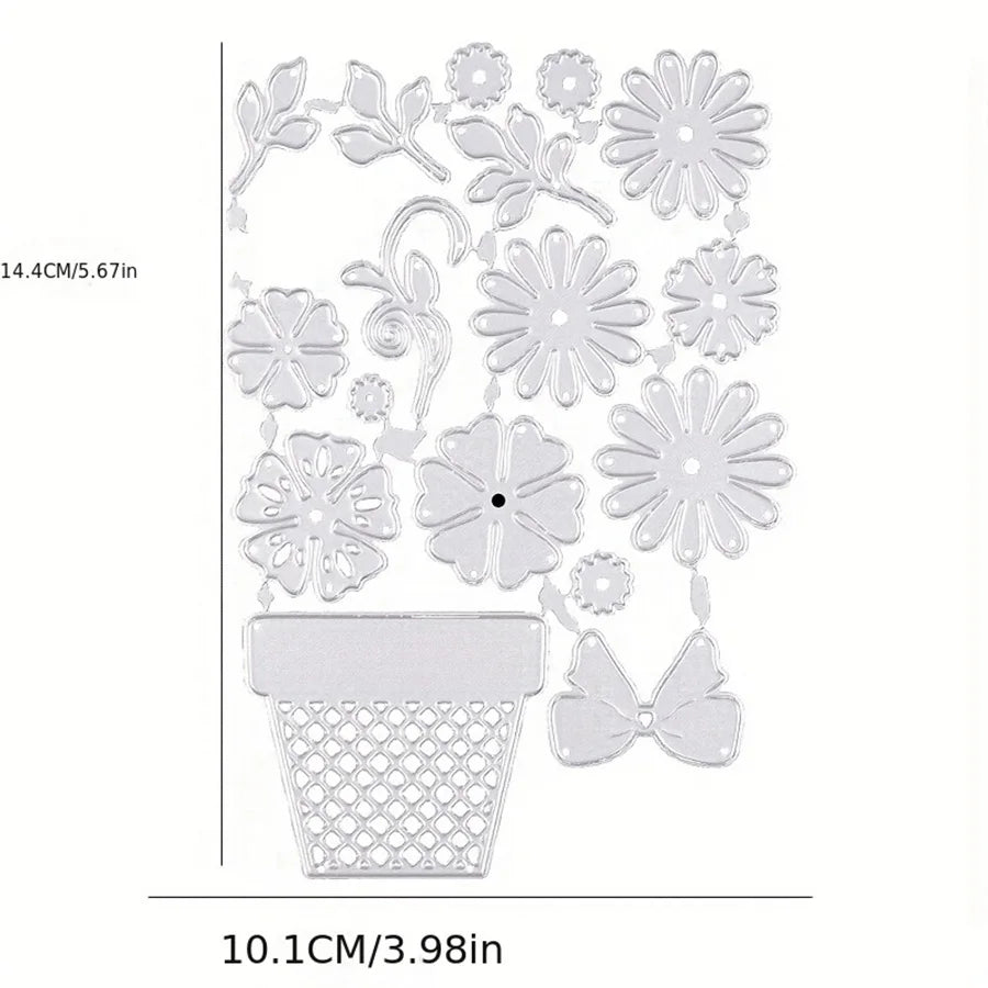 Floral metal cutting dies for DIY paper card embossing, scrapbooking, and album decoration