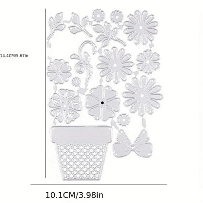 Floral metal cutting dies for DIY paper card embossing, scrapbooking, and album decoration