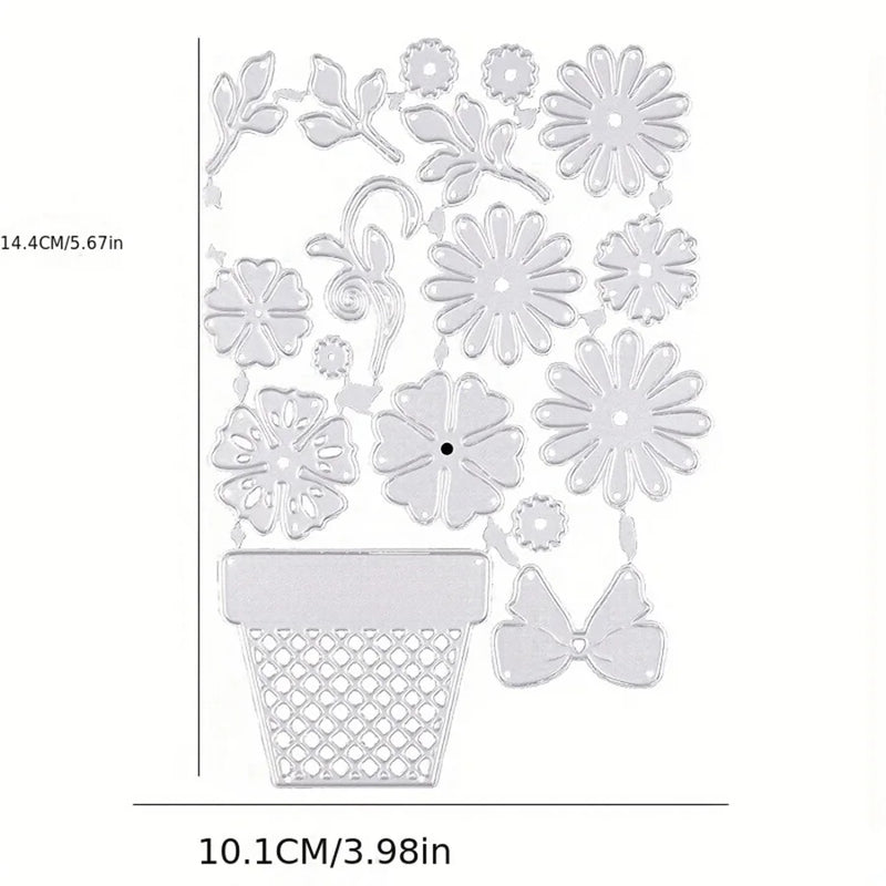 Floral metal cutting dies for DIY paper card embossing, scrapbooking, and album decoration