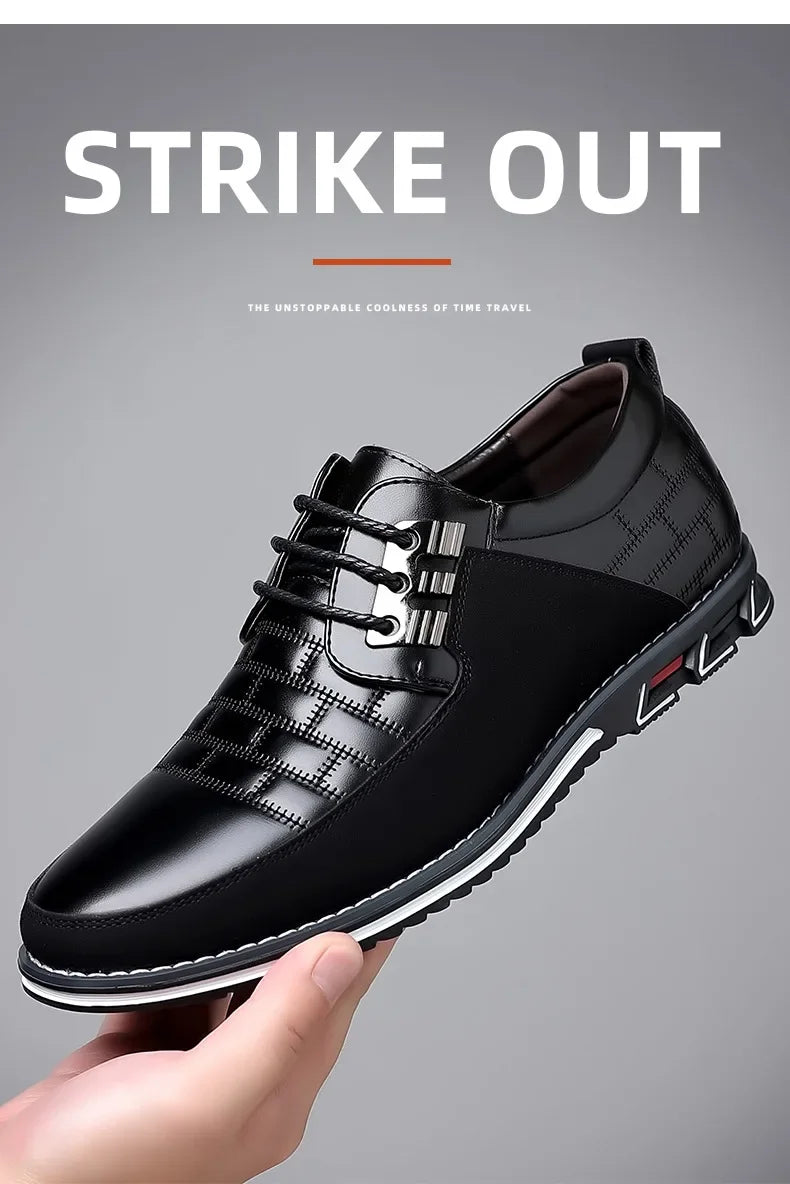 2024 Autumn Business Casual Shoes for Men Trend Classic Leather Shoes Outdoor Men Sneakers Sewing Breathable Men's Dress Shoes