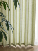 Spring and summer Japanese matcha, green cotton and linen curtains sheer curtains, opaque curtains, luxurious linen for bedrooms