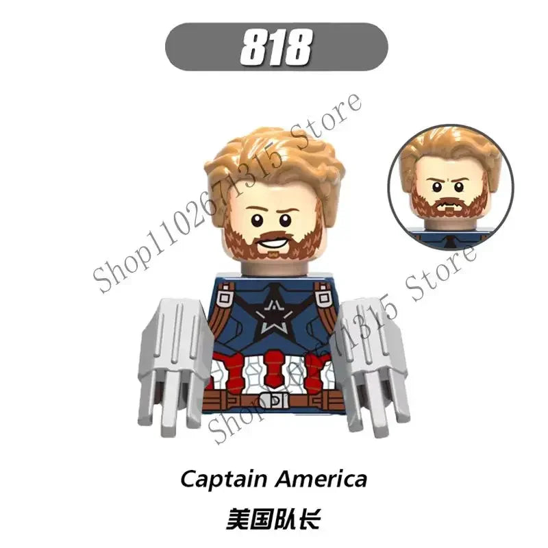 Marvel Avengers Superhero Building Blocks Iron Man Doctor Strange Hulk Thanos Spider-Man Venom Hawkeye Bricks Toys