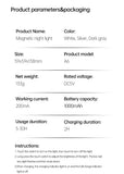 LED Minimalist Cordless Table Lamps 3 Levels Dimmable Rechargeable Camping Atmosphere Light Magnetic Filament Wireless Lamp