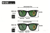 RayBan Original Classic 2140 / 2140F WAYFARER Square Sunglasses Glass Lenses, Polarized UV Protection Premium Eyewear in Box