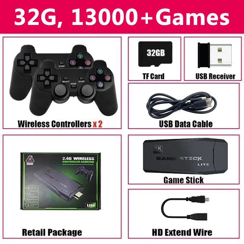 Consola de videojuegos M8 4K con 20.000 juegos integrados, mando inalámbrico, retro, portátil, para PS1, envío directo