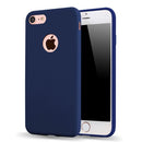 Silicon Case for iPhone 6S 6 7 8 Plus SE 2020 11 12 Pro Max 12 mini X XS MAX XR Gel Cell Phone Cover Casing Coque With logo hole