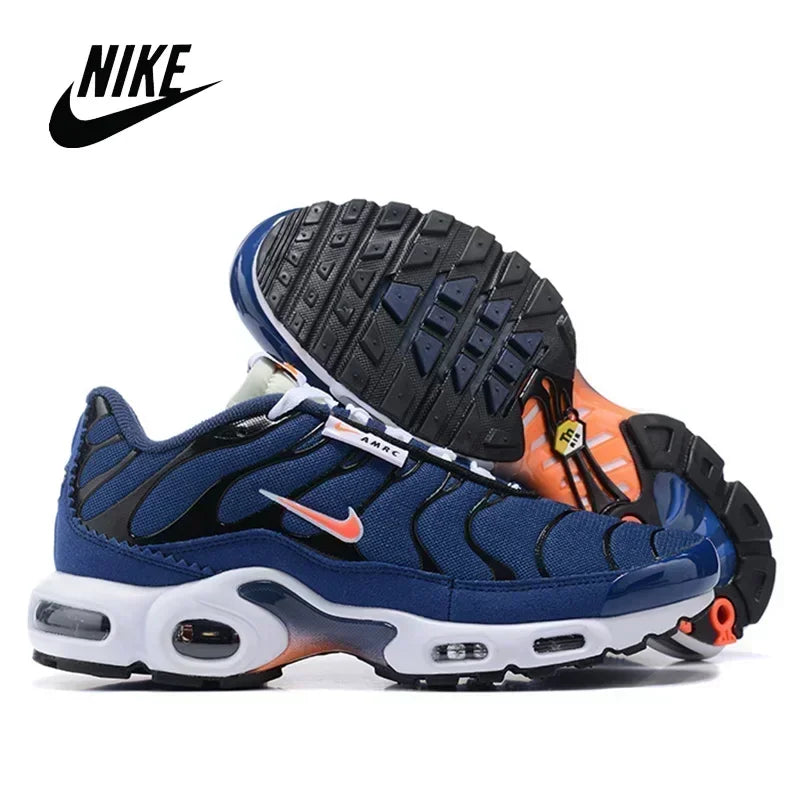 Nike TN Air Max Plus Frequency Pack Yellow Black Men Running Shoes Comfortable Sports Lightweight Sneakers AV7940-700 Original
