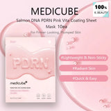medicube Salmon DNA PDRN Pink Vita Coating Sheet Mask 10ea, Hydrogel Sheet Technology, Korean Skincare, K-Beauty, Korean Makeup