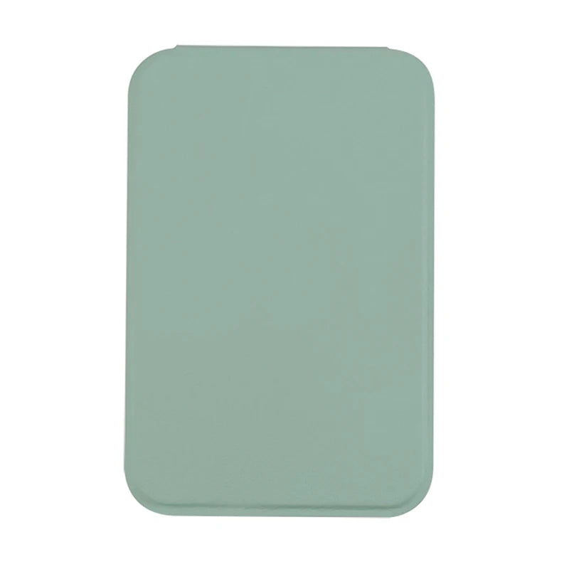 Woman MINI Folding Makeup Mirror High-quality Portable Pocket Makeup Mirror Single-side Creative Women Solid Color Handle Desk