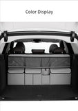 Car trunk storage bag SUV car seat back hanging bag Multi functional storage mesh bag Car interior storage items