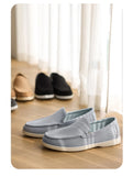 Men's Flat Loafers 2025 Frosted Suede Flat Shoes Comfortable Non-Slip Fashion Loafers Lightweight Trendy Outdoor Casual Shoes
