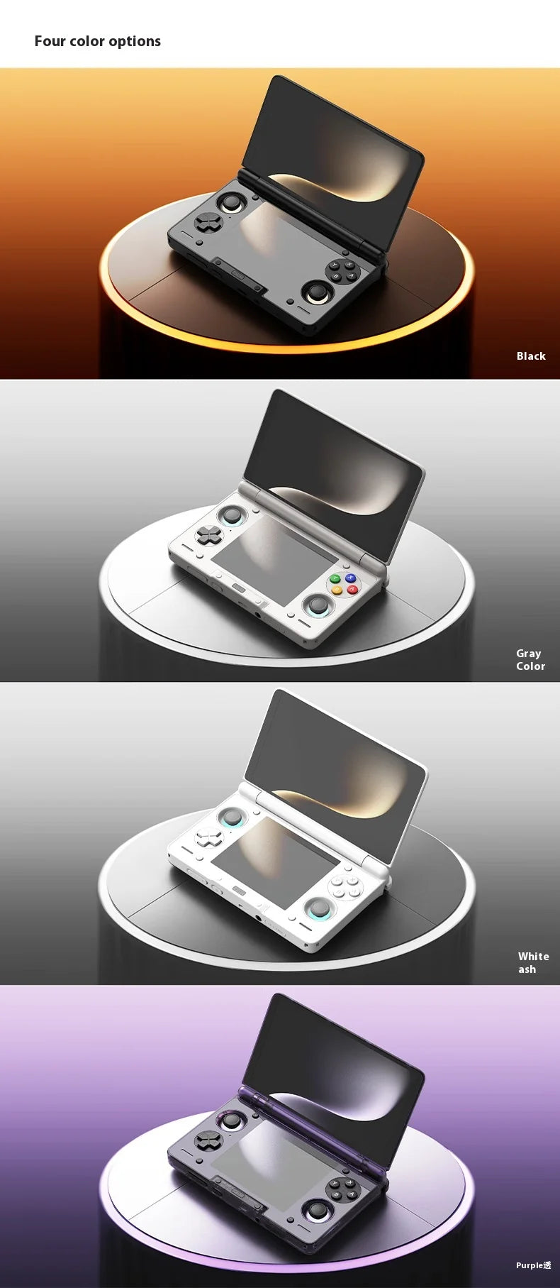 AYN Thor 6'' OLED Dual Screen Gaming Handheld Qualcomm Snapdragon CPU Android13 6000mAh Battery Hall Stick Game Console