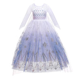 Snow Queen Elsa Dresses for Girls Costumes Kids Cosplay Halloween Princess Children Gowns Clothing Party Dresses Outfits 2-10Yrs