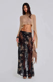 Jaded London Gold Knit Hollowed-Out One-Piece Top Halter Shawl Multi-Wear Holiday Style Halter