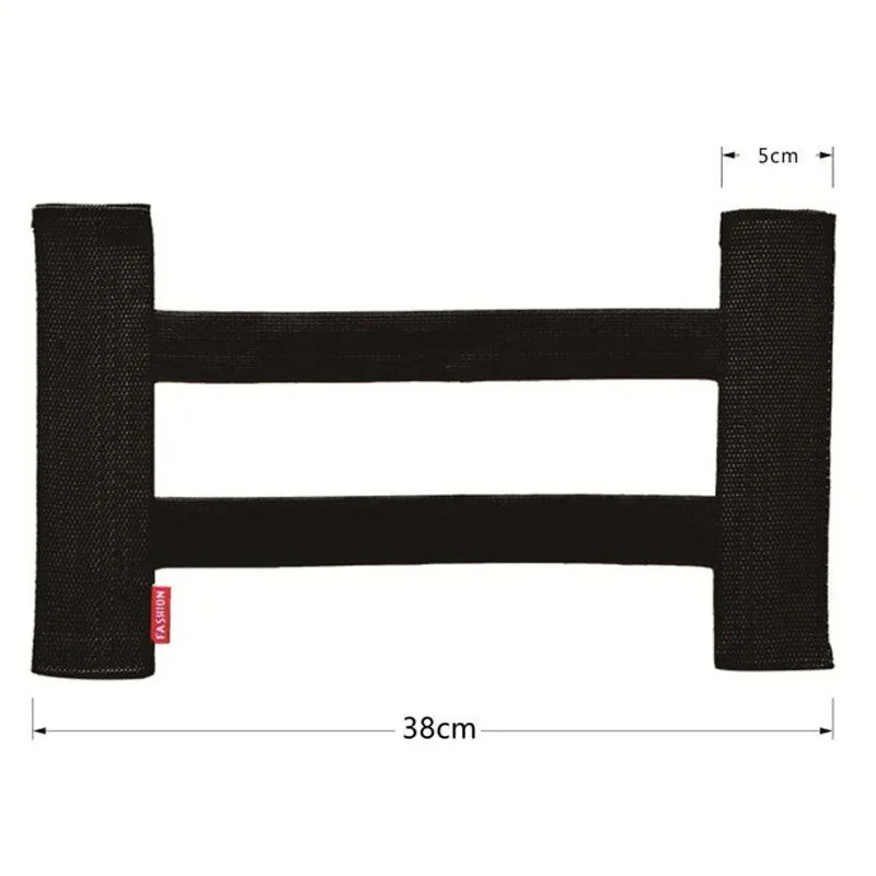 Car Back Rear Trunk Storage Mesh Fixed Straps Car Interior Organizer Extinguisher Storage Net Seat Back Fixing Bag