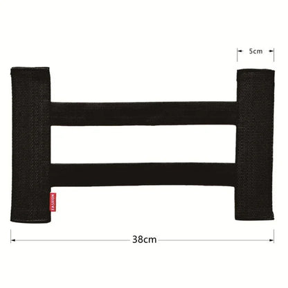 Car Back Rear Trunk Storage Mesh Fixed Straps Car Interior Organizer Extinguisher Storage Net Seat Back Fixing Bag