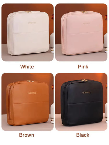 Professional Stand up Cosmetic Bag Large Capacity Travel Toiletry Organizer With Multiple Compartments Portable Storage Pouch