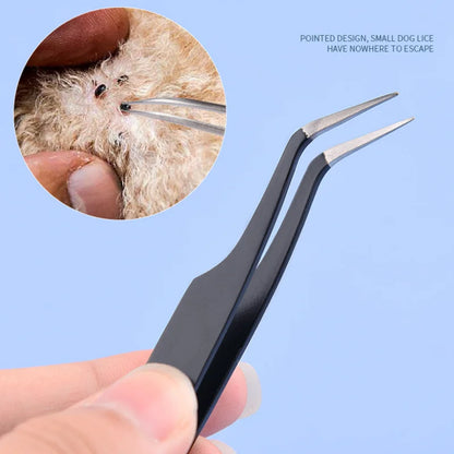 Herramienta 2 en 1 para quitar garrapatas. Pinzas profesionales para eliminar garrapatas para humanos y mascotas. Eliminación de pulgas y garrapatas. Herramientas para quitar garrapatas.