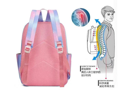 Mochila colorida de Disney Lilo Stitch, juego de 3 piezas para mujer, mochilas escolares informales con bolsa de almuerzo, mochila para niña, niño, estudiante y adolescente.