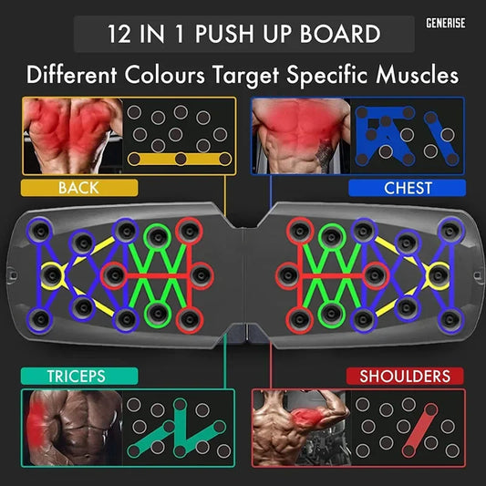 Tabla de flexiones 21 en 1, estación de ejercicio plegable portátil, equipo de fitness portátil para flexiones, equipo de entrenamiento de fuerza para gimnasio