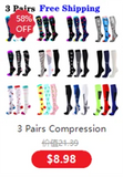Unisex Compression Socks Football Socks Non-slip Long Tube Knee High Stockings Socks Striped Soccer Socks Running Sports Socks