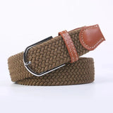 Women's Belt Fashion Casual Woven Elastic Belt Outdoor Sports Military Tactical Strap Climbing Work Belt Unisex Jeans Pants