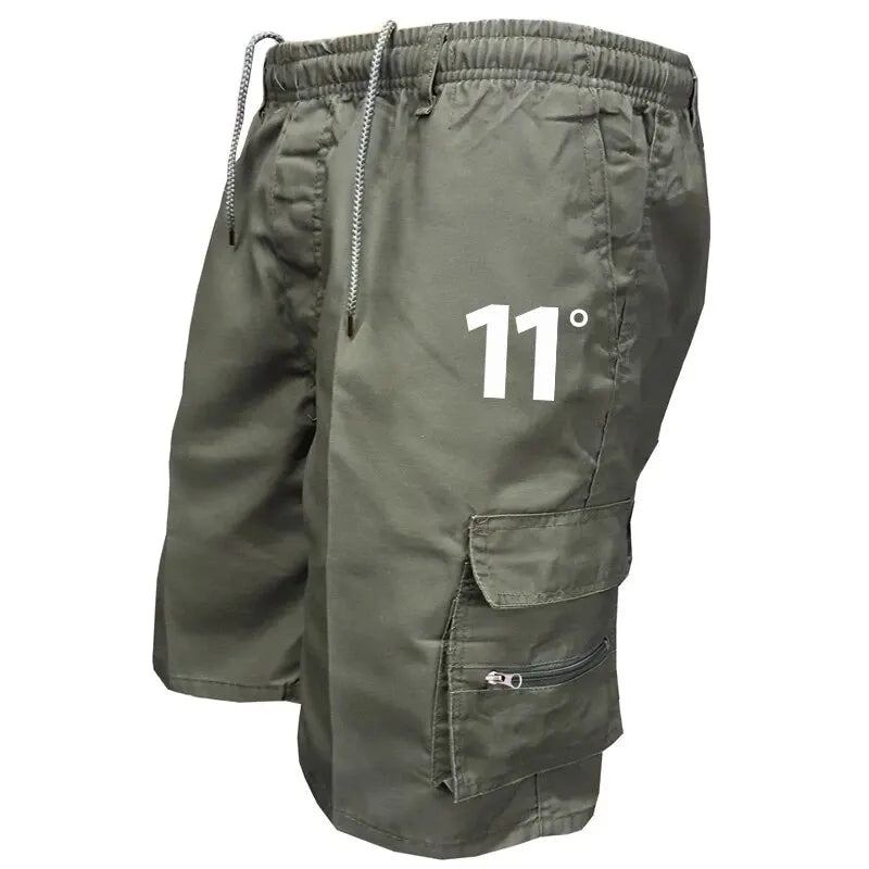 Pantalones cortos cargo para exteriores, monos para hombre, pantalones cortos de ciclismo con cintura elástica, multibolsillos, holgados, para trabajo, para playa, deportivos, estampados