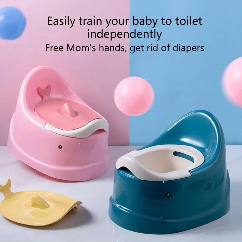 Toddler Potty Baby Toilet Trainer, Portable Training Toilet for Travel, Stable and Safe Oval Bottom Design, Non-Slip Potty