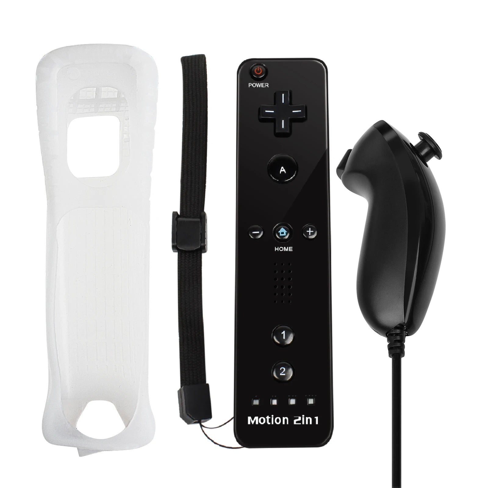Controllers for Nintendo Wii/Wii U Left/Right 2in1 Motion Plus Controller Wireless Remote Control Gamepad Video Game Accessories