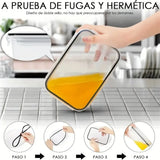 Kitchen Food Containers 12pcs-set,BPA FREE Lunch Box Sugar Cereals Storage Container