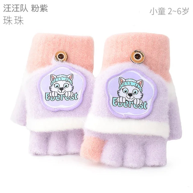 Genuine Paw Patrol Outdoor Gloves for Kids,Winter Glove for Children,Chase,Marshall,Skye,Everest,Rubbish,Zuma,Rocky,Gift for Girl and Boy,2-10t