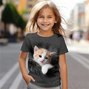 TShirts 3D Print  Kawaii animal Cat Streetwear Boys Girls Unisex Fashion Oversized Short Sleeve T Shirt Kids Tees Tops Clothing