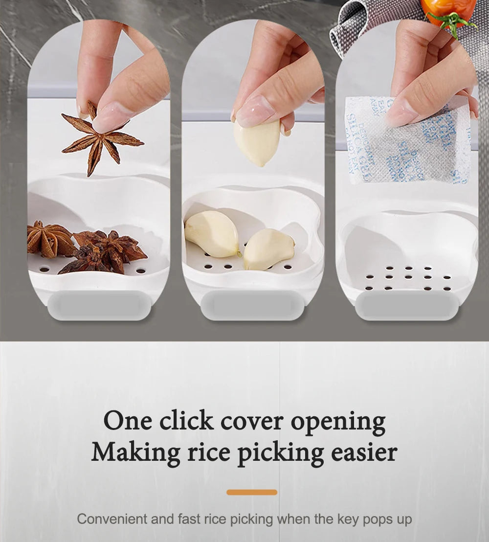 Insect-Proof Moisture-Proof Rice Box Grain Sealed Jar Kitchen Container 5/10KG Storage Kitchen Container Storage Box with Lid