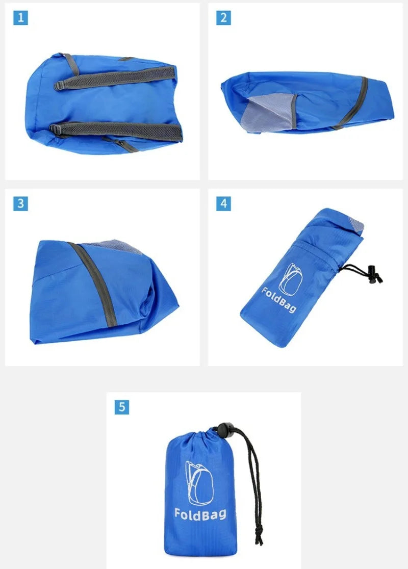 Hiking Backpack, Water-repellent Backpack Camping Backpack for Men and Women, Foldable Backpacks with Adjustable Straps