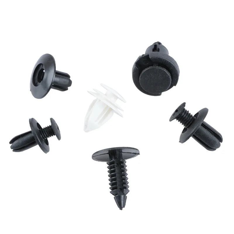 Clip de sujeción para guardabarros de coche, pasador de retención, remache, parachoques para panel de puerta, kit de sujeción, bolsa/caja, 50/100 piezas