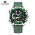 New NAVIFORCE Watches for Men Leather Mens Military Sport Waterproof Watch Quartz WristWatch Chronograph Male Clock