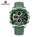 New NAVIFORCE Watches for Men Leather Mens Military Sport Waterproof Watch Quartz WristWatch Chronograph Male Clock