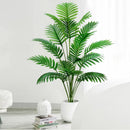 52-125cm/49.2in  Artificial Palm Tree Tropical Fake Plant Green Plastic Palm Leaf Branches Suitable for Home Garden Decoration