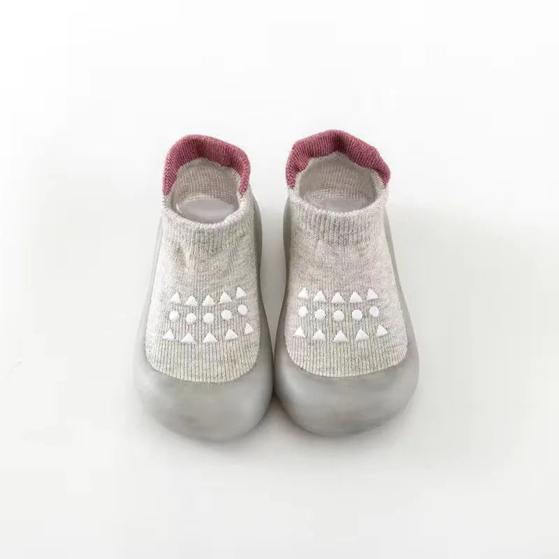 Summer New Combed Cotton Anti slip and Breathable Children's Soft Sole Shoes Baby Walking Shoes Mesh Faced Baby Floor Socks