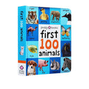 Montessori First 100 English Words Learning Cardboard Book Animals Colors Numbers Language Physical Picture Teaching Aids