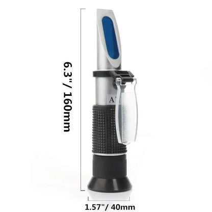 Wine Refractometer Brewing Measuring Sugar Content in Original Grape Juice & Predicting Wine Alcohol Brix 0-40% Alcohol 0-25% V