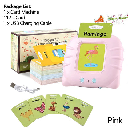 Early Education Flash Card Talking Flashcards for Kids Preschool Electronic Early Education Machine Gift Toddlers Montessori Toy