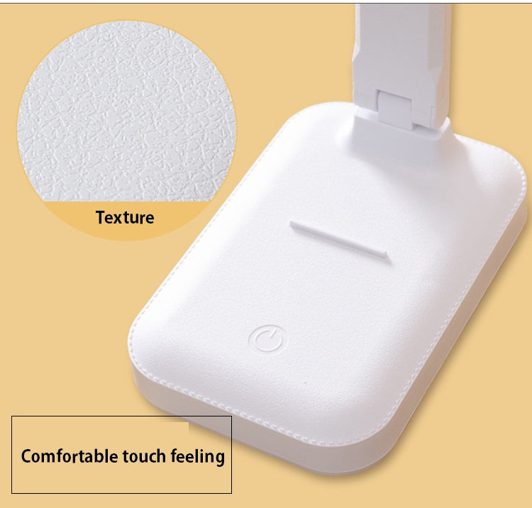 6000mAh Chargeable LED Table Lamp USB 3 Color Stepless Dimmable Desk Lamp Touch Foldable Eye Protection Reading Night Light