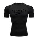 Compressão correndo camiseta masculina topos spee impressão t camisas masculinas de secagem rápida ginásio roupas esportivas mma rashguard camisa t para o sexo masculino