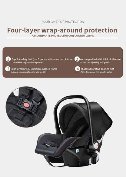 Cochecitos 3 en 1, cochecito de bebé, asiento de coche, cochecito de viaje, cochecito para recién nacidos, paisaje alto, artículos para madres, niños y bebés.